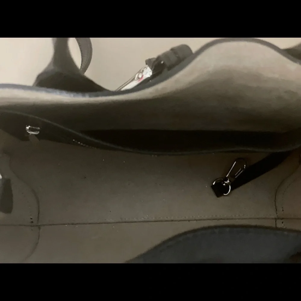 Longchamp 'Roseau' Leather Shoulder Tote Handbag, Black - Picture 7 of 8